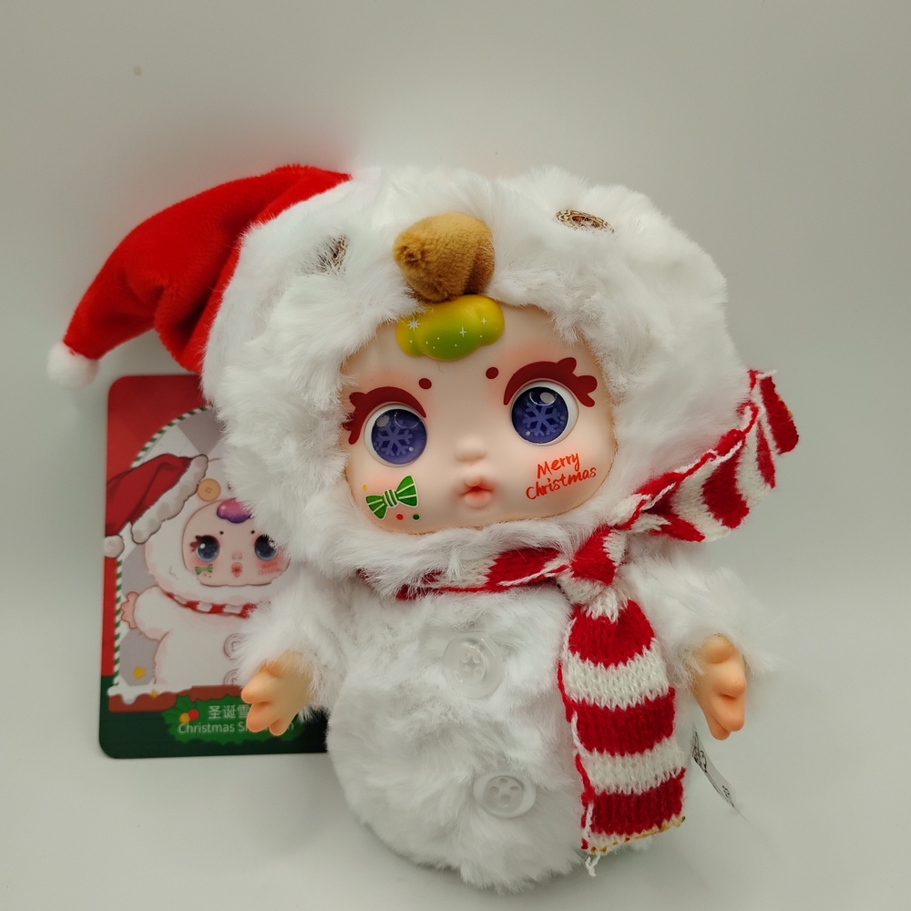 Baby Three Christmas Series "Christmas Snowman" 4 Different Eye Options - Picture 11 of 16